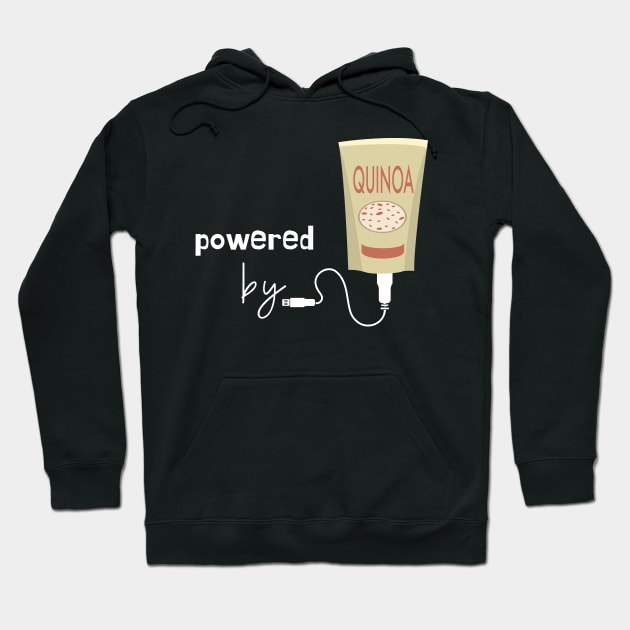 Powered by Quinoa Hoodie by leBoosh-Designs